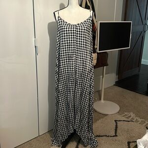 Never worn black & white checkered dress!